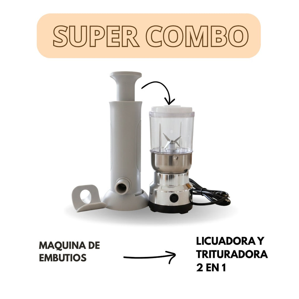 Máquina para Embutidos + Licuadora Trituradora