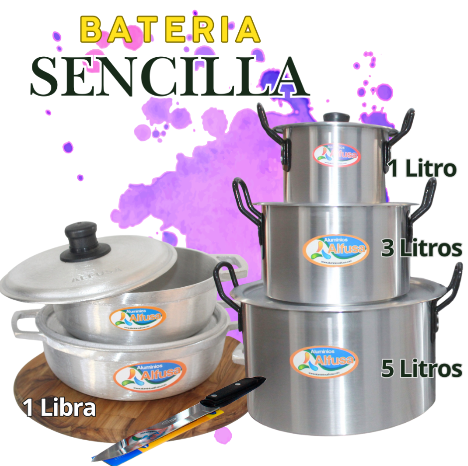 Combo de Ollas y Calderos en Aluminio