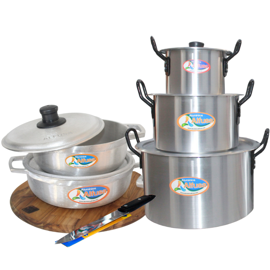 Combo de Ollas y Calderos en Aluminio