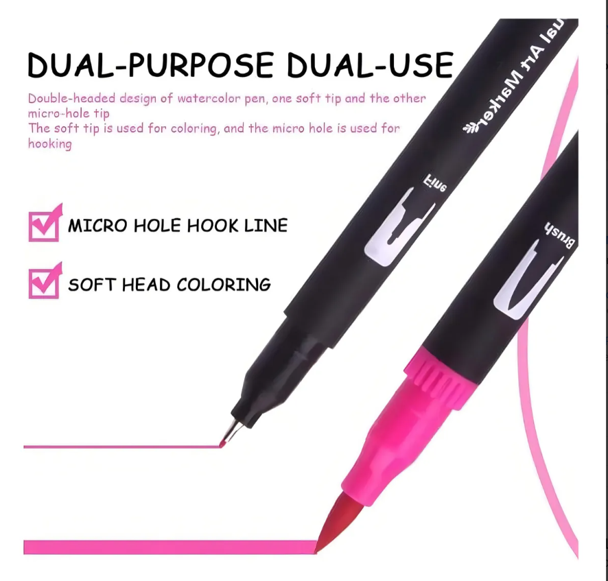 MARCADORES DOBLE PUNTA X120 ESTUCHE DUAL