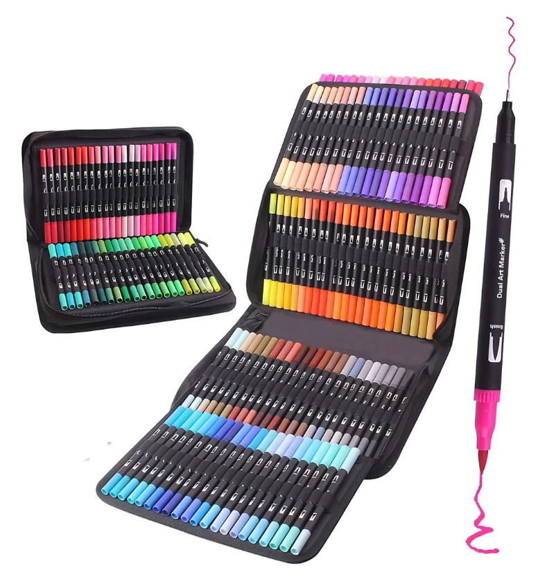 MARCADORES DOBLE PUNTA X120 ESTUCHE DUAL