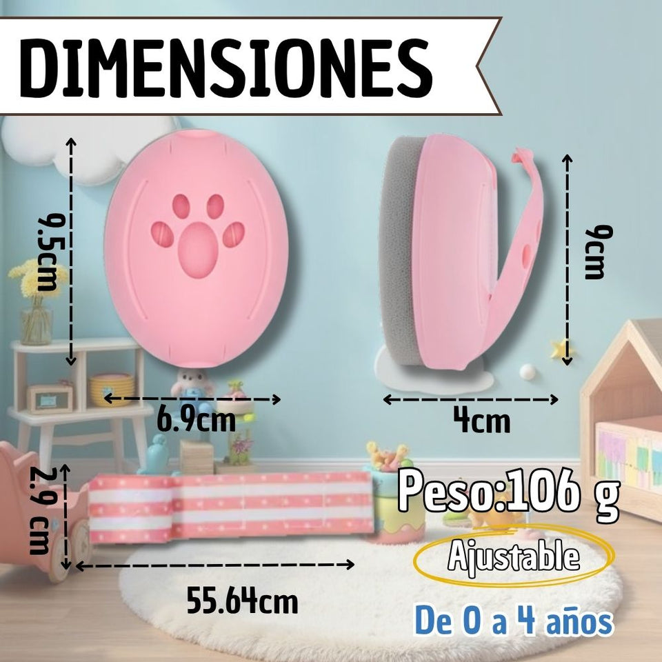 PROTECTOR AUDITIVO PARA BEBÉS 0-4 AÑOS