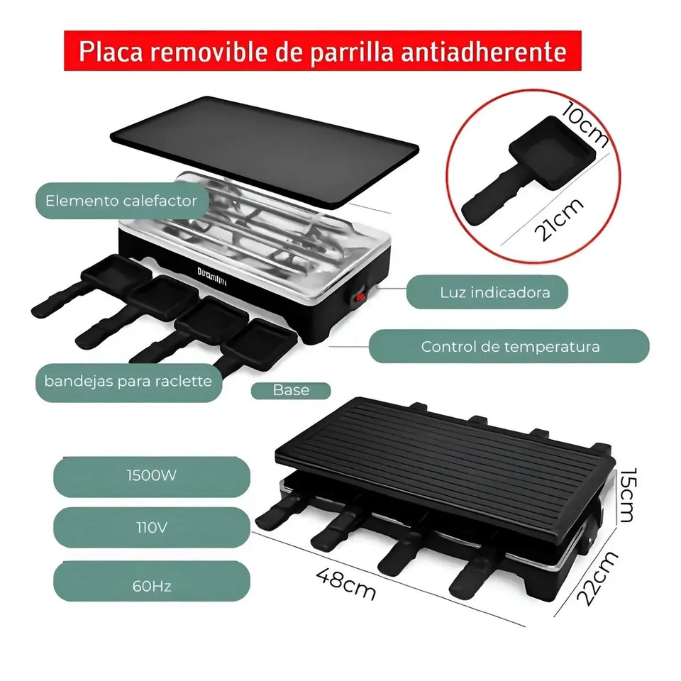 Parrilla Eléctrica Sokany 2 en 1 Multifuncional