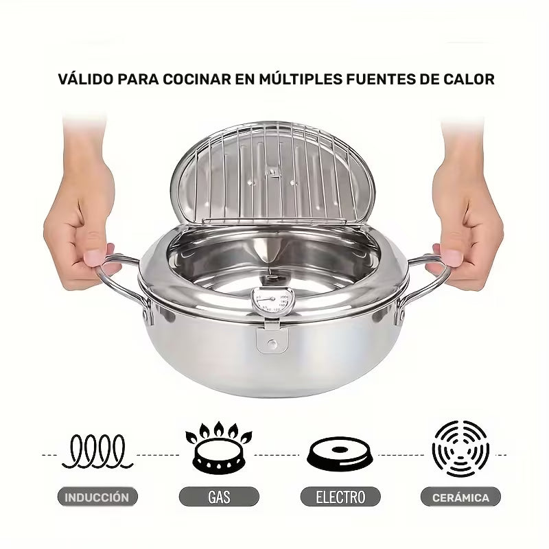 Olla Para Freir Con Control De Temperatura