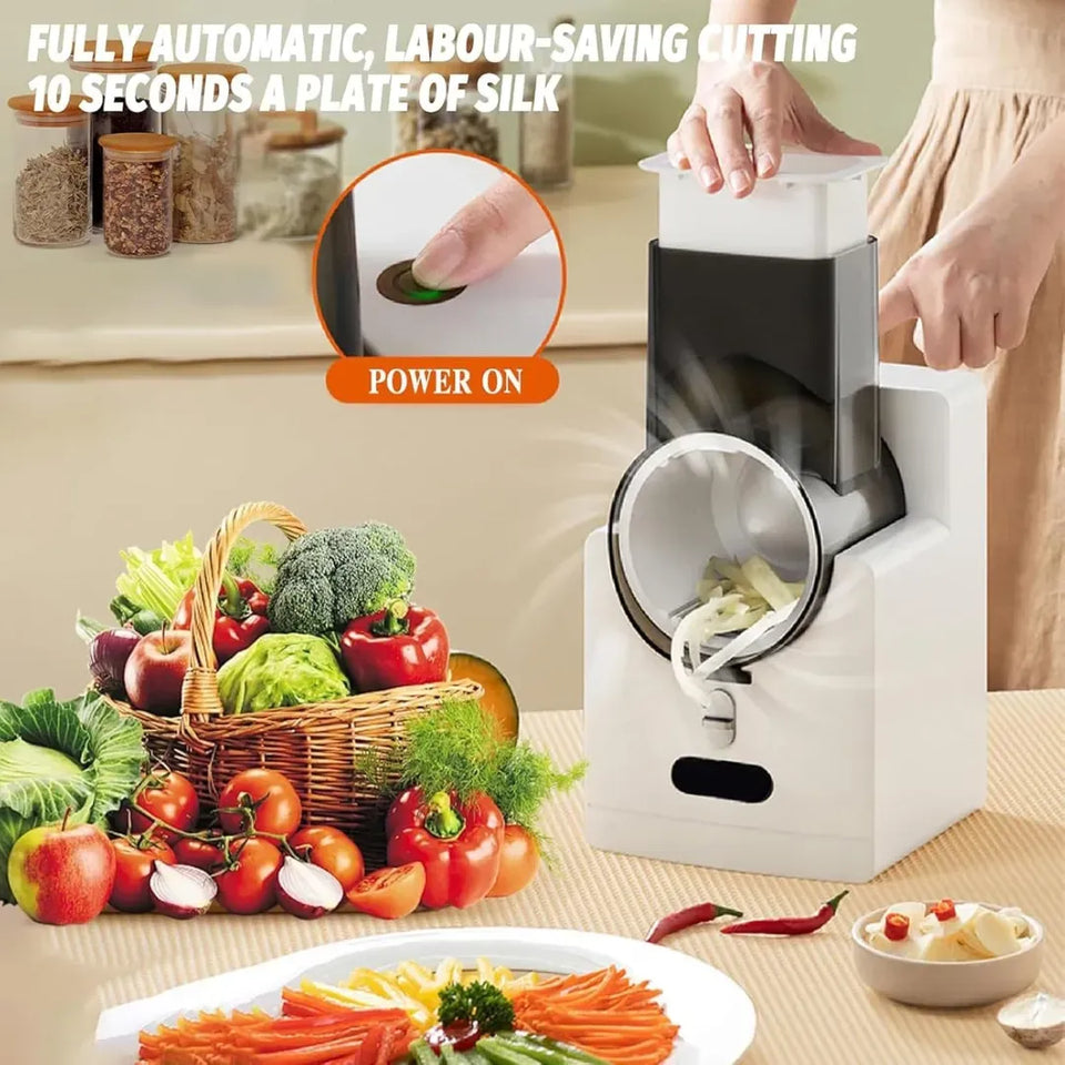 Cortador de Verduras Eléctrico Multifuncional 6 en 1
