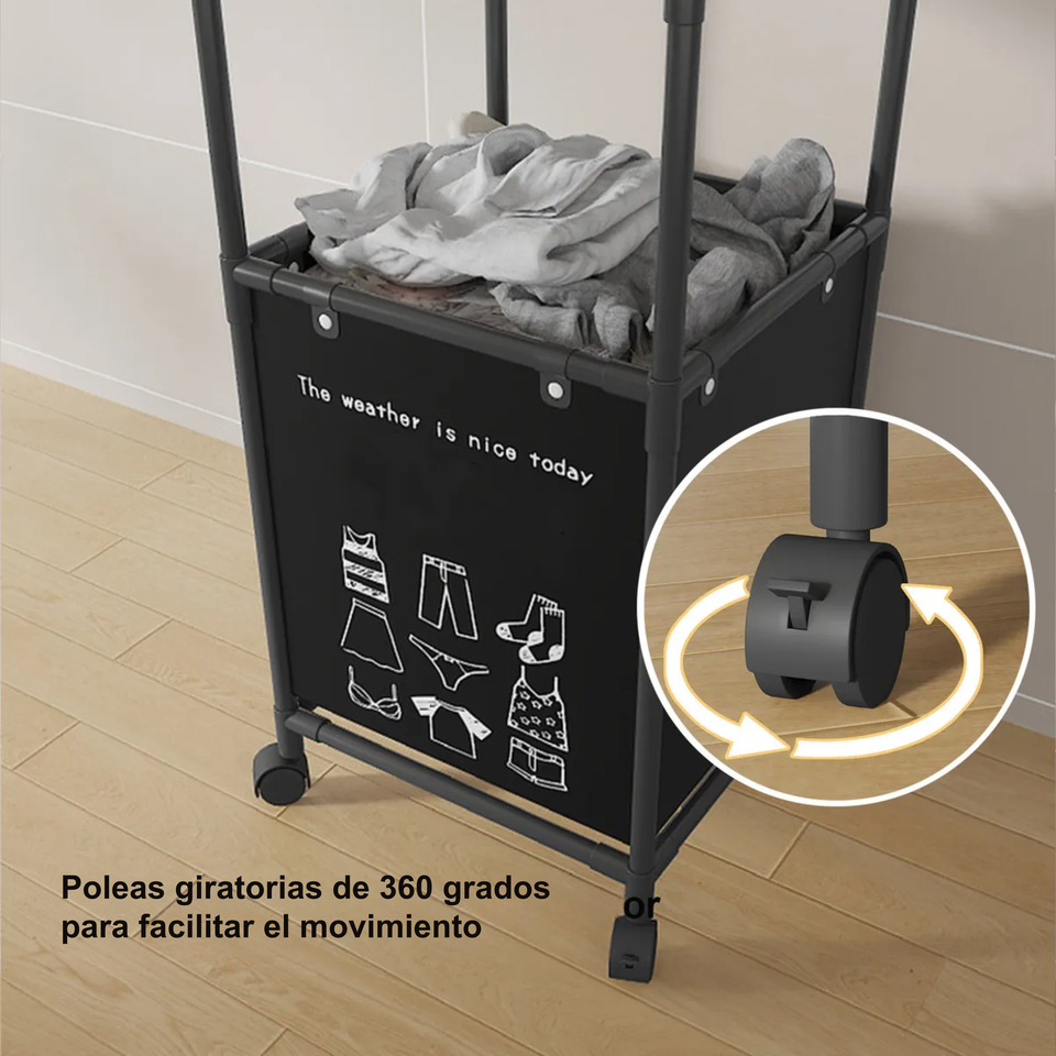 Estante Almacenamiento Cesto Ropa Sucia