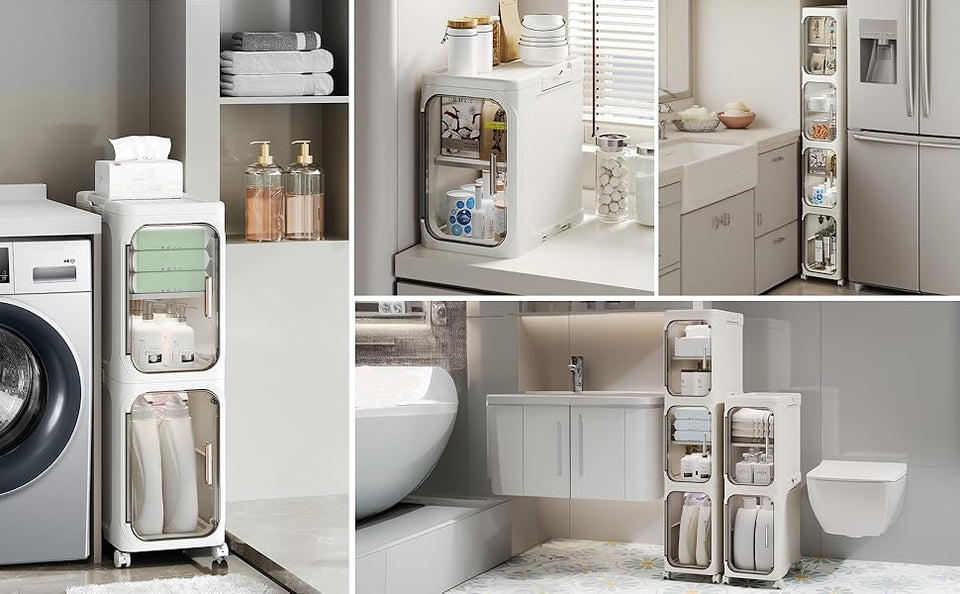 Organizador Desarmable  Con Ruedas De 4 Niveles