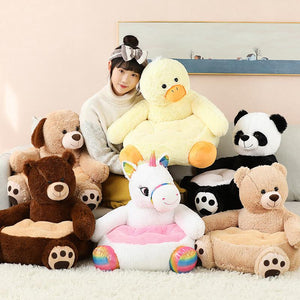 Sillón Infantil de Peluche con Diseño de Animal