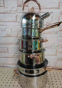 SET OLLA ACERO INOXIDABLE X 12 PIEZAS