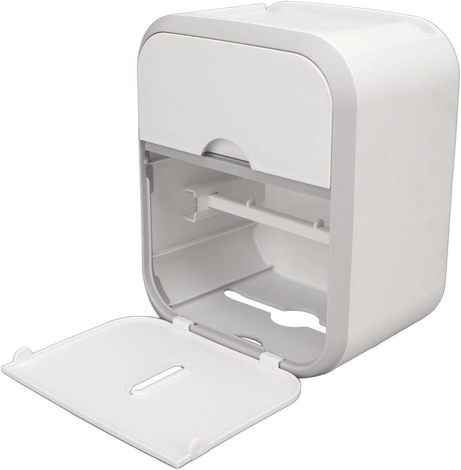 soporte de papel higiénico con almacenamiento