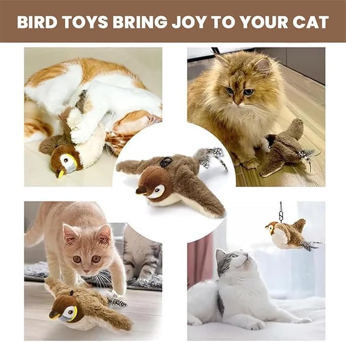 Juguete Interactivo de Pájaro Electrónico para Gatos