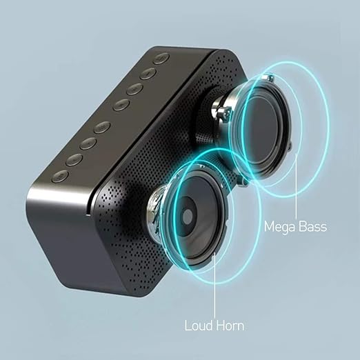 Parlante Despertador Multifuncional con Pantalla LED Espejo
