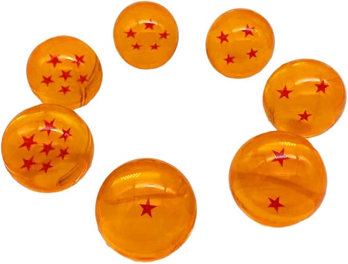 Set de 7 Esferas del Dragón Dragon Ball Z de Cristal con Estuche Premium