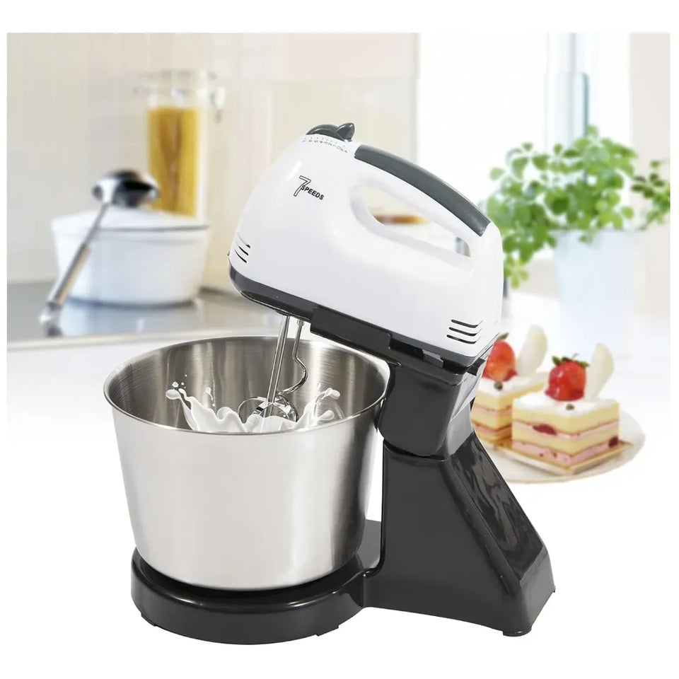 Batidora Electrica con Bowl de Acero Inoxidable