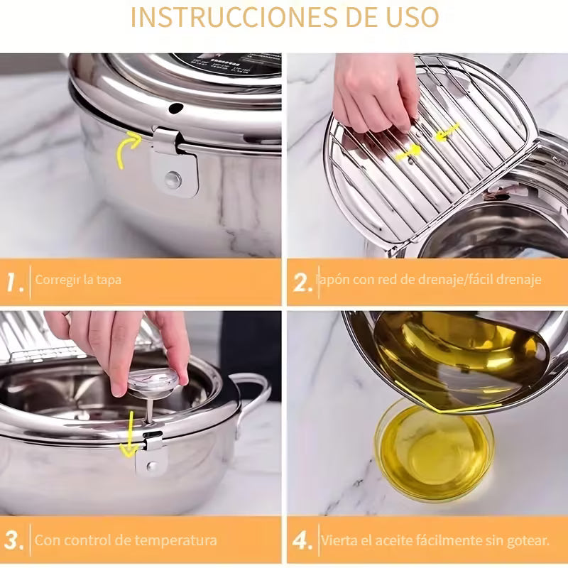 Olla Para Freir Con Control De Temperatura