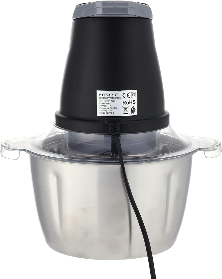 Picadora Eléctrica de Acero Inoxidable Sokany SK-7020