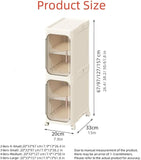 Organizador Desarmable  Con Ruedas De 4 Niveles