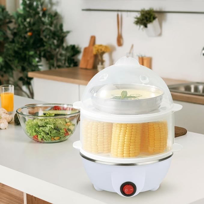 Hervidor Eléctrico de Huevos 2 Niveles para 14 Huevos