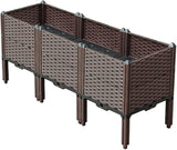 Cama De Jardin Elevada 3 Puestos