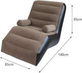Sofá Inflable Portátil con Reposabrazos