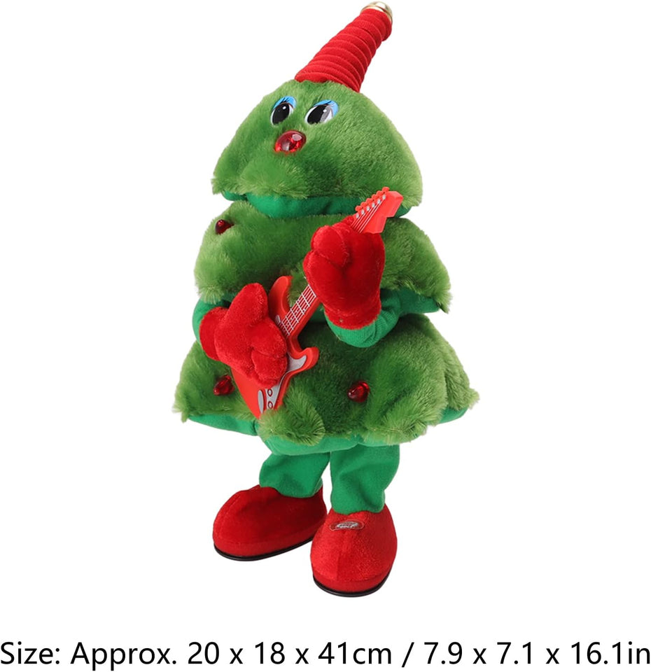 Árbol de Navidad de Peluche que Canta, Baila, Se Ilumina y Repite tu Voz