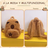 Mochila Capibara Afelpada Kawaii