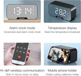 Parlante Despertador Multifuncional con Pantalla LED Espejo