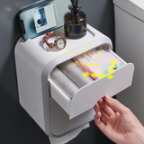 soporte de papel higiénico con almacenamiento