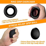 Kit de Entrenamiento para Fuerza de Agarre de Mano y Antebrazo 5 Piezas