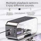 Parlante Despertador Multifuncional con Pantalla LED Espejo