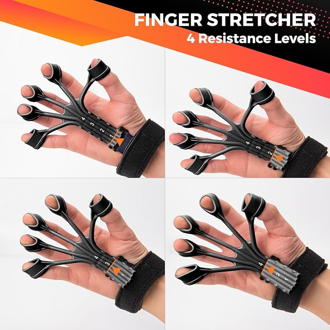 Kit de Entrenamiento para Fuerza de Agarre de Mano y Antebrazo 5 Piezas