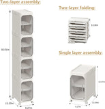 Organizador Desarmable  Con Ruedas De 4 Niveles