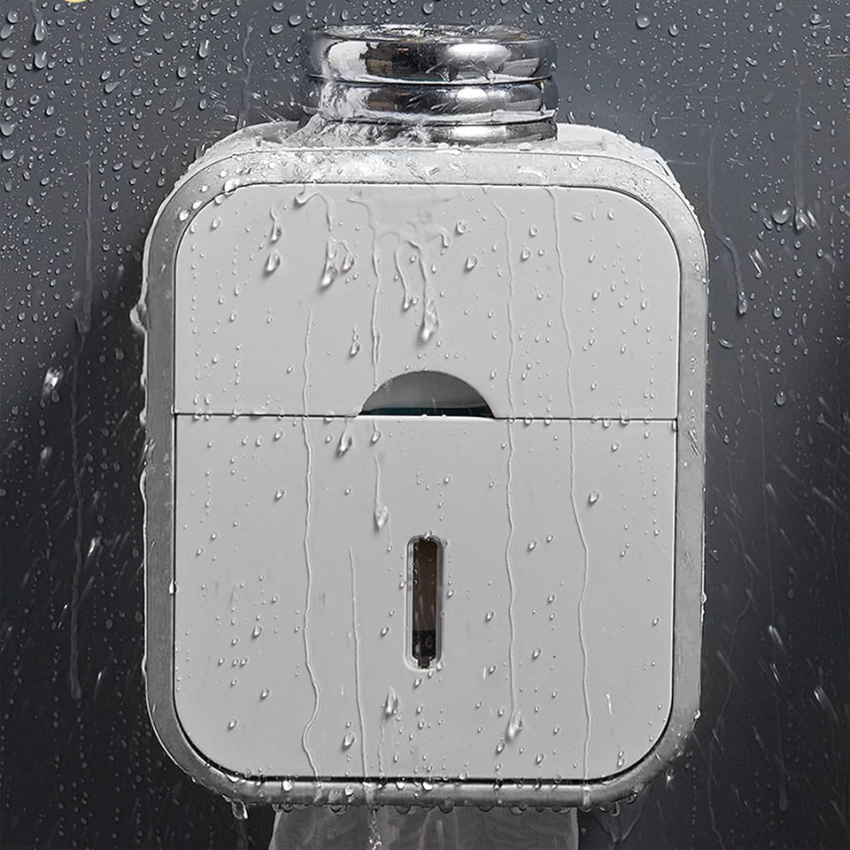 soporte de papel higiénico con almacenamiento