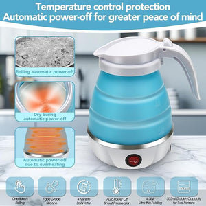 Tetera Eléctrica Plegable Portátil de Viaje 600 ml