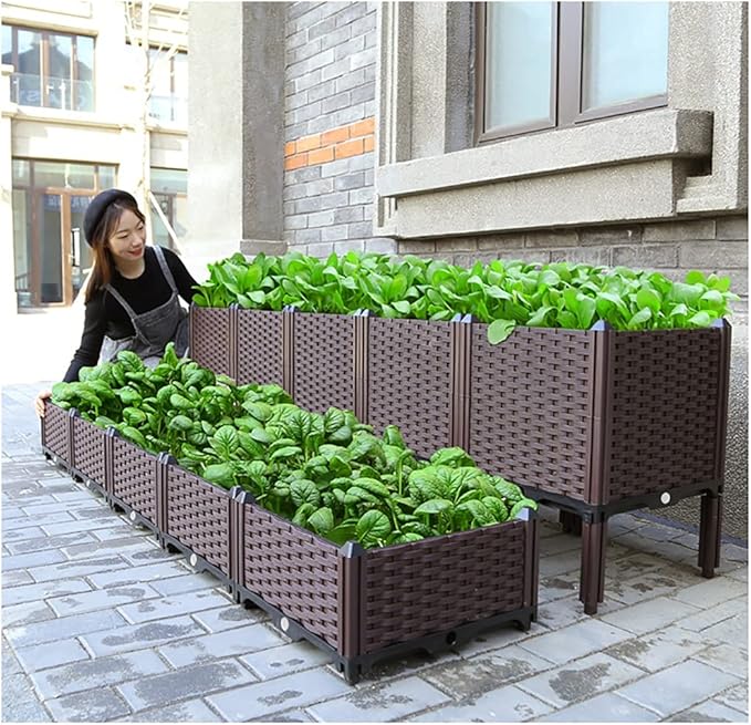 Cama De Jardin Elevada 3 Puestos