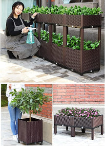 Cama De Jardin Elevada 3 Puestos