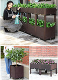 Cama De Jardin Elevada 3 Puestos