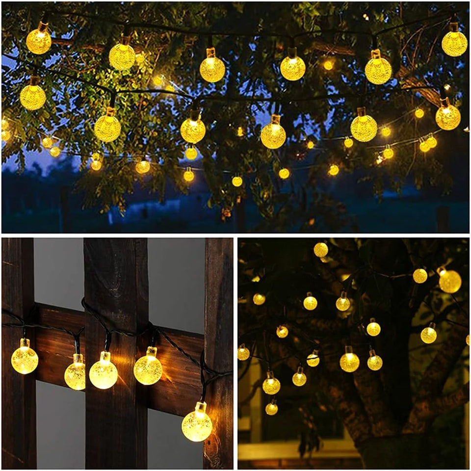 Cadena de Luces Solar para Decoración Exterior