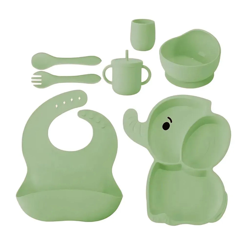 Set de Alimentación Infantil de Silicona 10 Piezas