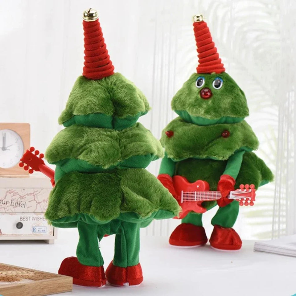 Árbol de Navidad de Peluche que Canta, Baila, Se Ilumina y Repite tu Voz