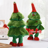 Árbol de Navidad de Peluche que Canta, Baila, Se Ilumina y Repite tu Voz