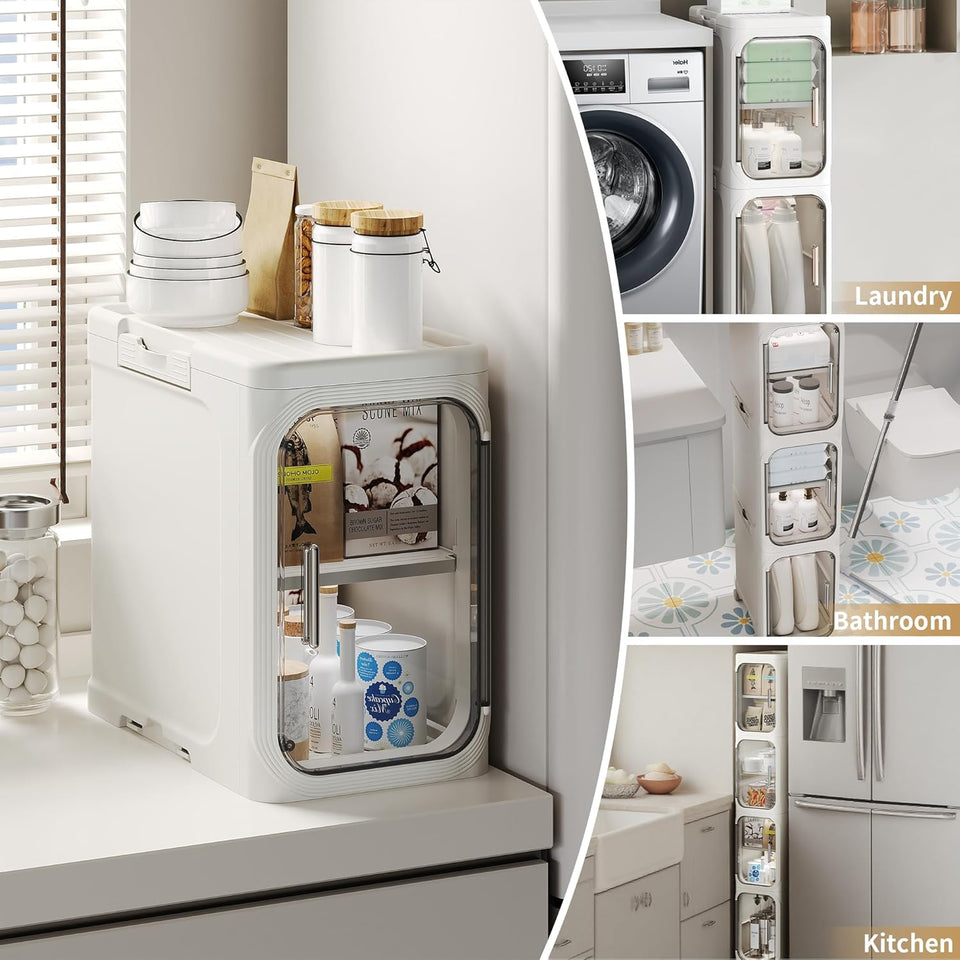 Organizador Desarmable  Con Ruedas De 4 Niveles