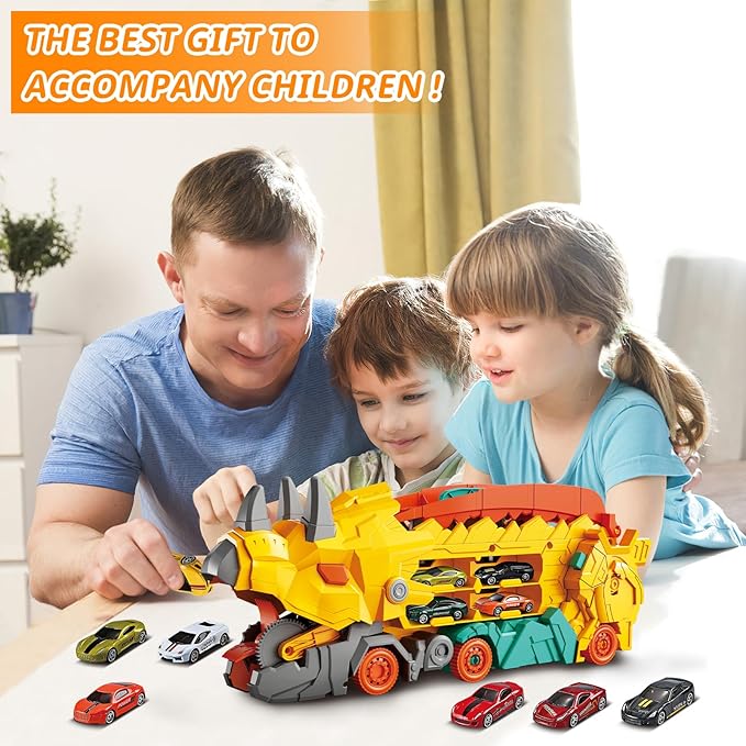 Camión Grúa en Forma de Dinosaurio