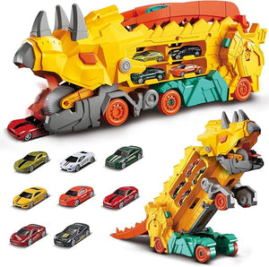 Camión Grúa en Forma de Dinosaurio