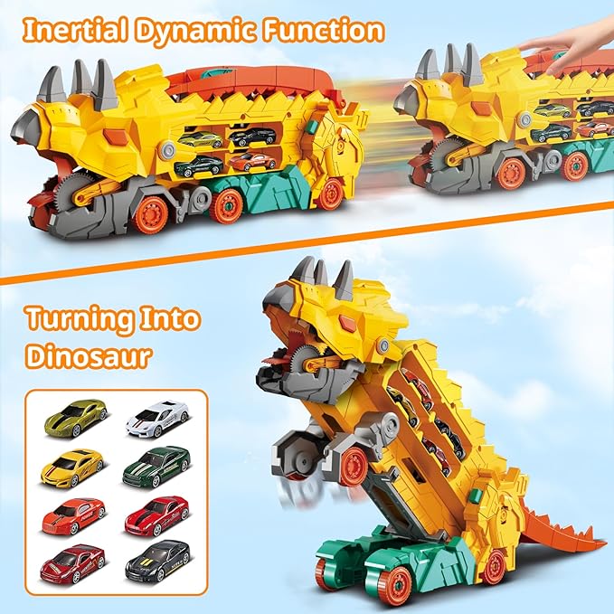 Camión Grúa en Forma de Dinosaurio