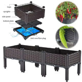 Cama De Jardin Elevada 3 Puestos