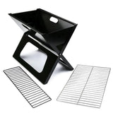 Parrilla Portátil Plegable de Carbón Premium en Acero Inoxidable