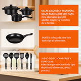 Juego De Ollas Y Utensilios 13 Piezas