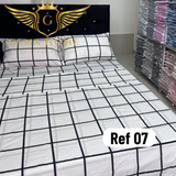 Sabana En Algodon De 600 Hilos