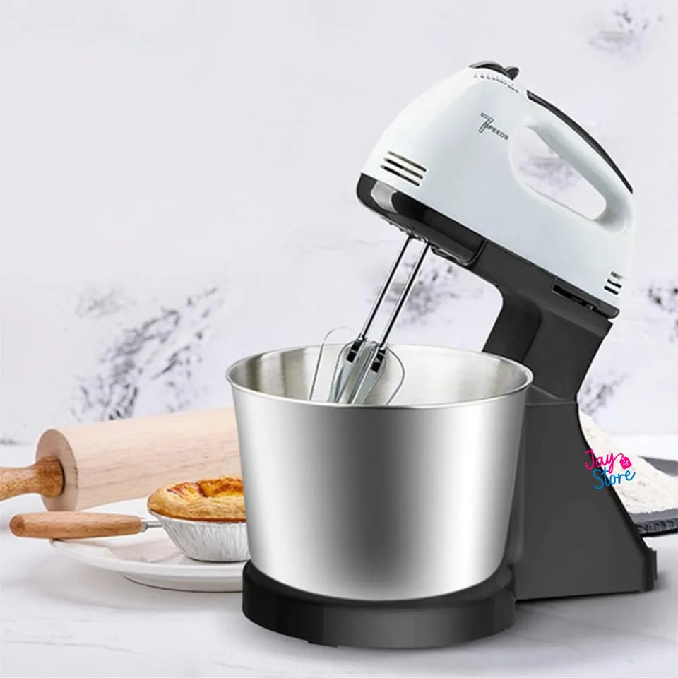 Batidora Electrica con Bowl de Acero Inoxidable